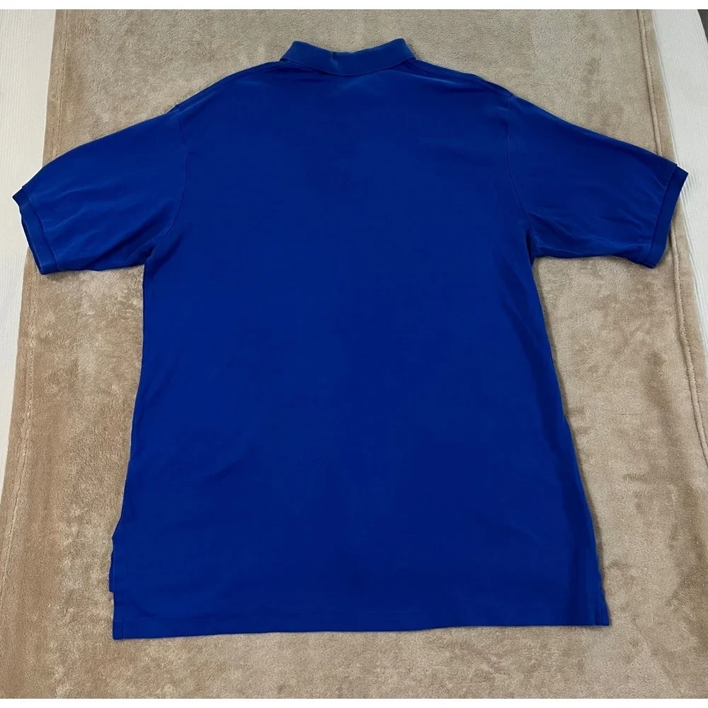 Polo Ralph Lauren Men's L Tall Blue Pony Logo Cotton Polo Shirt Short sleeve